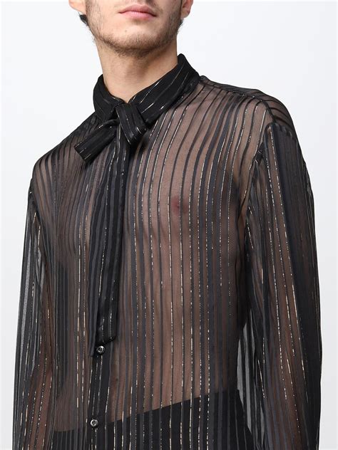 camicia in pizzo semitrasparente uomo chanel|CAMICIA SEMITRASPARENTE PIZZO .